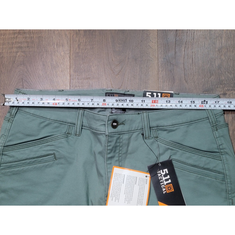 5.11 Tactical Womens Defender-Flex Pant Slim Fit Sage Green‎ Size 12 Regular NEW